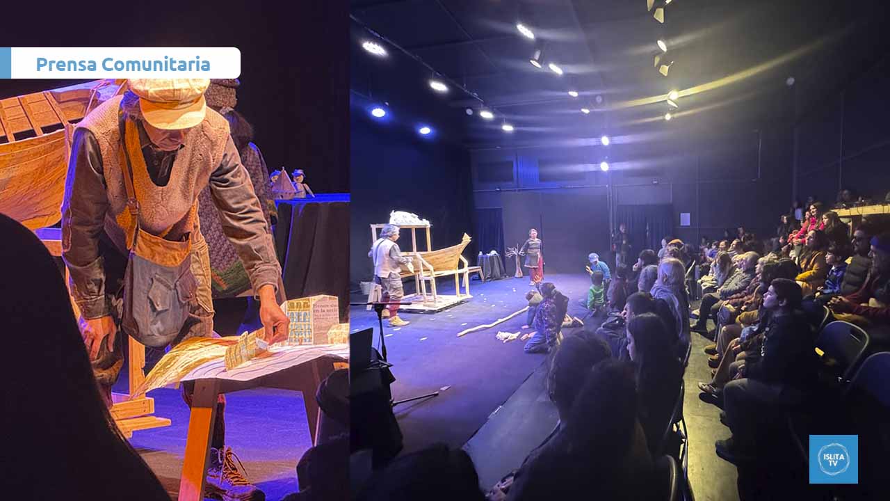 Teatro Periplos presentó “Carpinteros” ante una sala llena en el Centro de Movimientos Artísticos