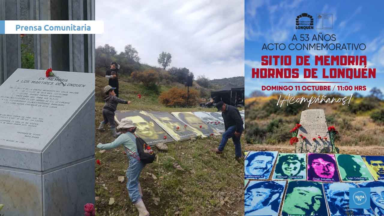 Isla de Maipo y Lonquén conmemoraron a las 15 víctimas de la dictadura