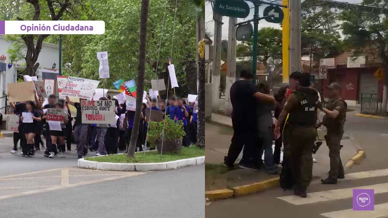 Comunidades educativas de Isla de Maipo condenan actuar de Carabineros contra estudiantes tras marcha